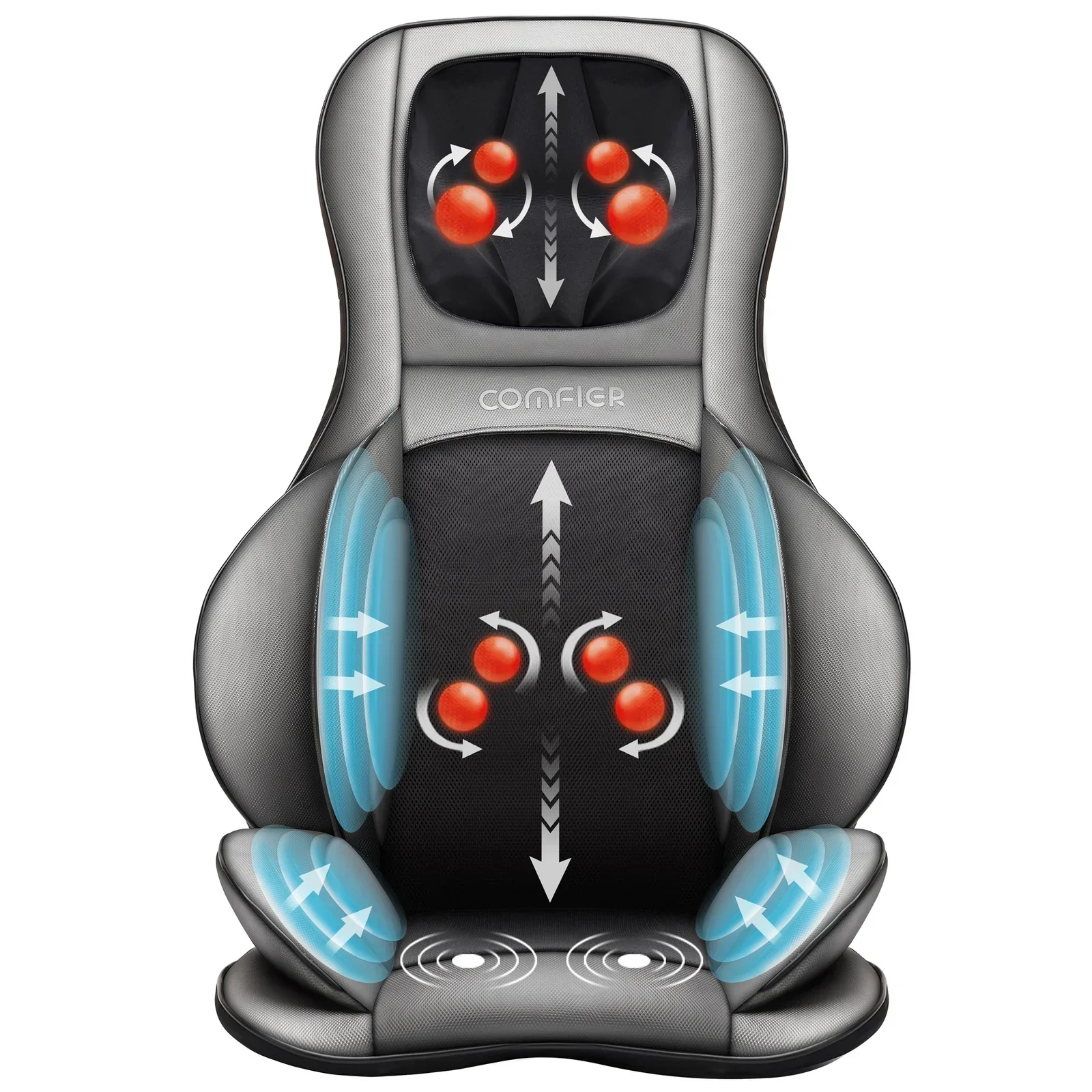 NECK & BACK MASSAGE CUSHION WITH AIR COMPRESSION