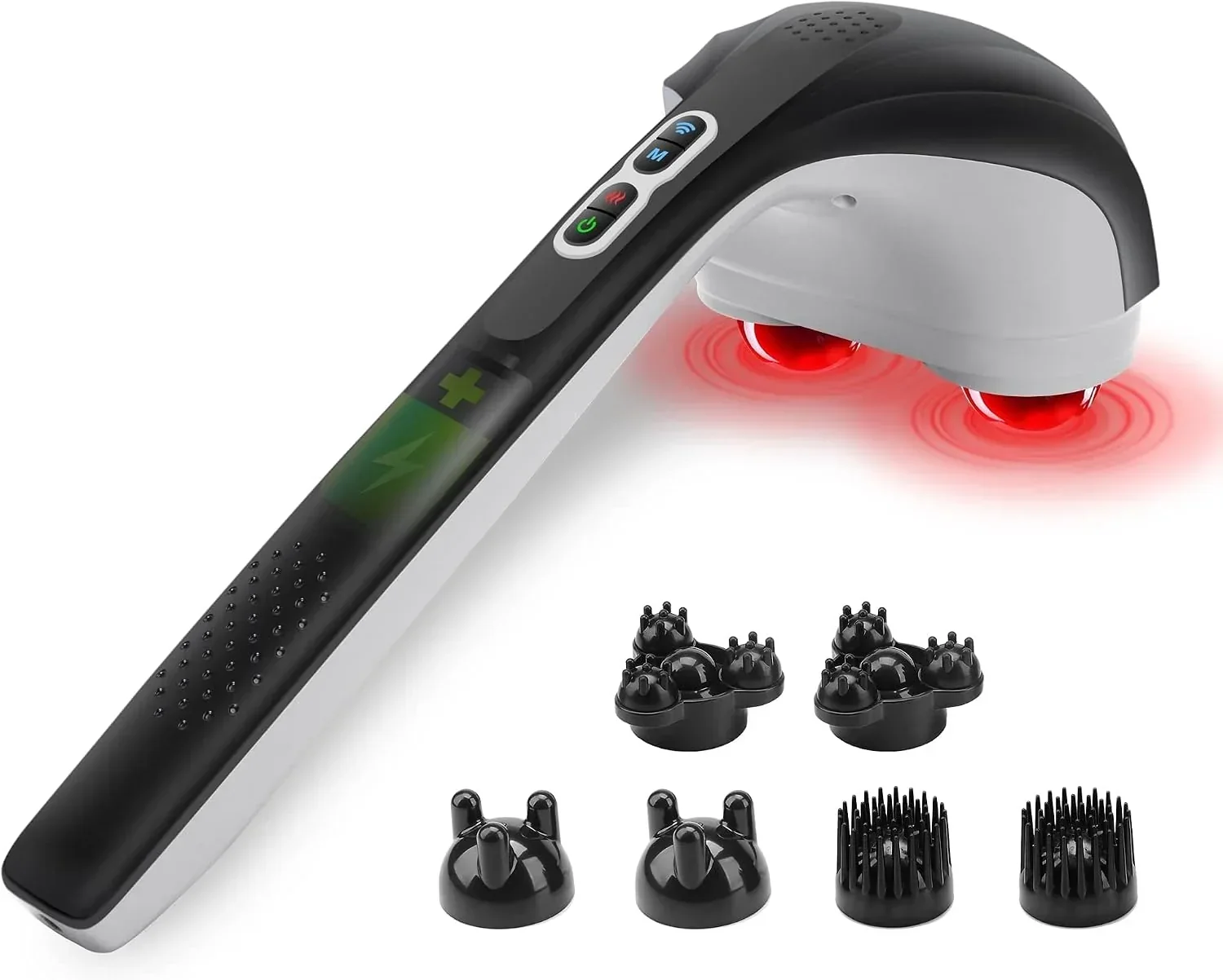 CORDLESS DUAL-HEAD HANDHELD PERCUSSION MASSAGER