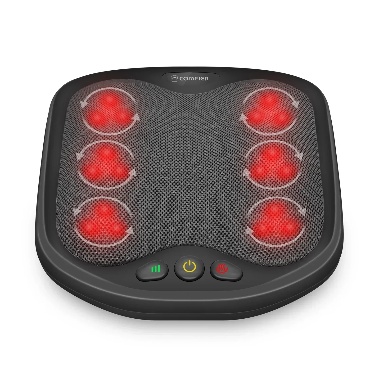 2‑IN‑1 SHIATSU FOOT AND BACK MASSAGER WITH HEAT